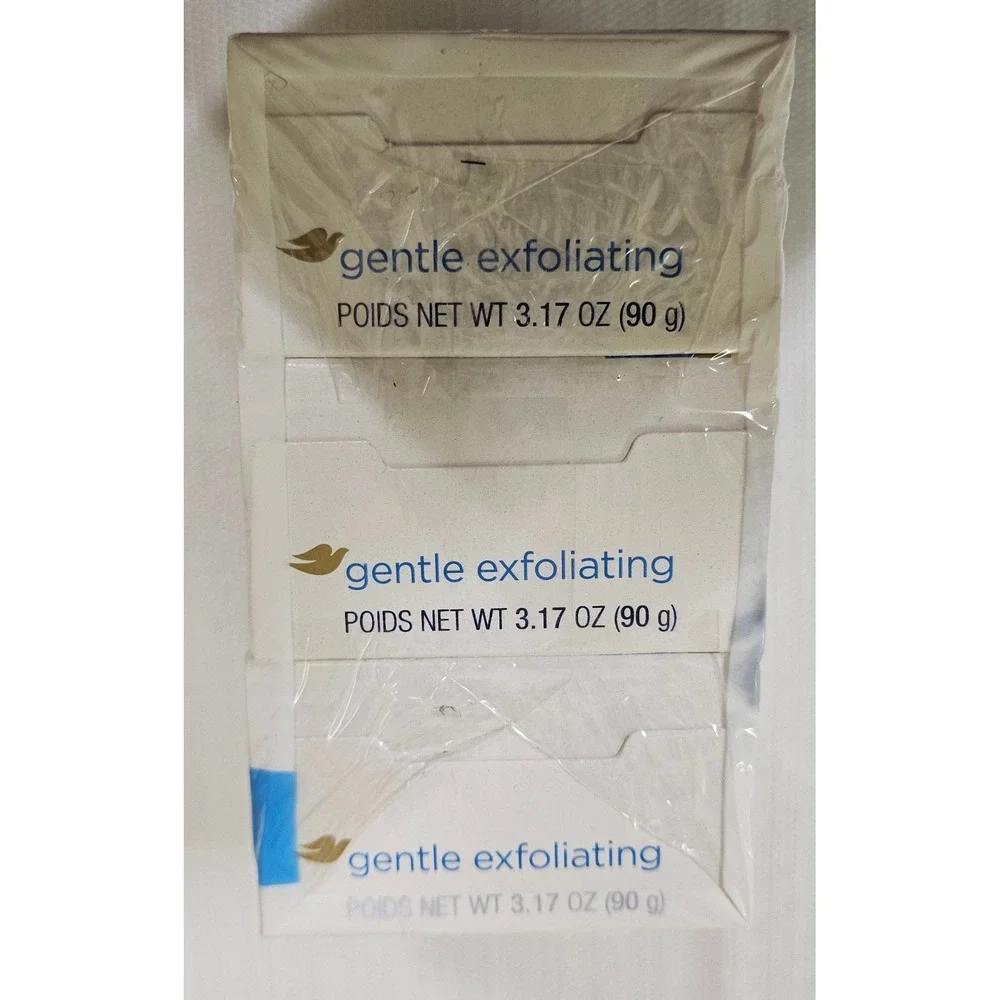 Dove Gentle Exfoliating Bar Soap Moisturizing‎ Cream 3 Bars Wt 9.52oz Lot of 4